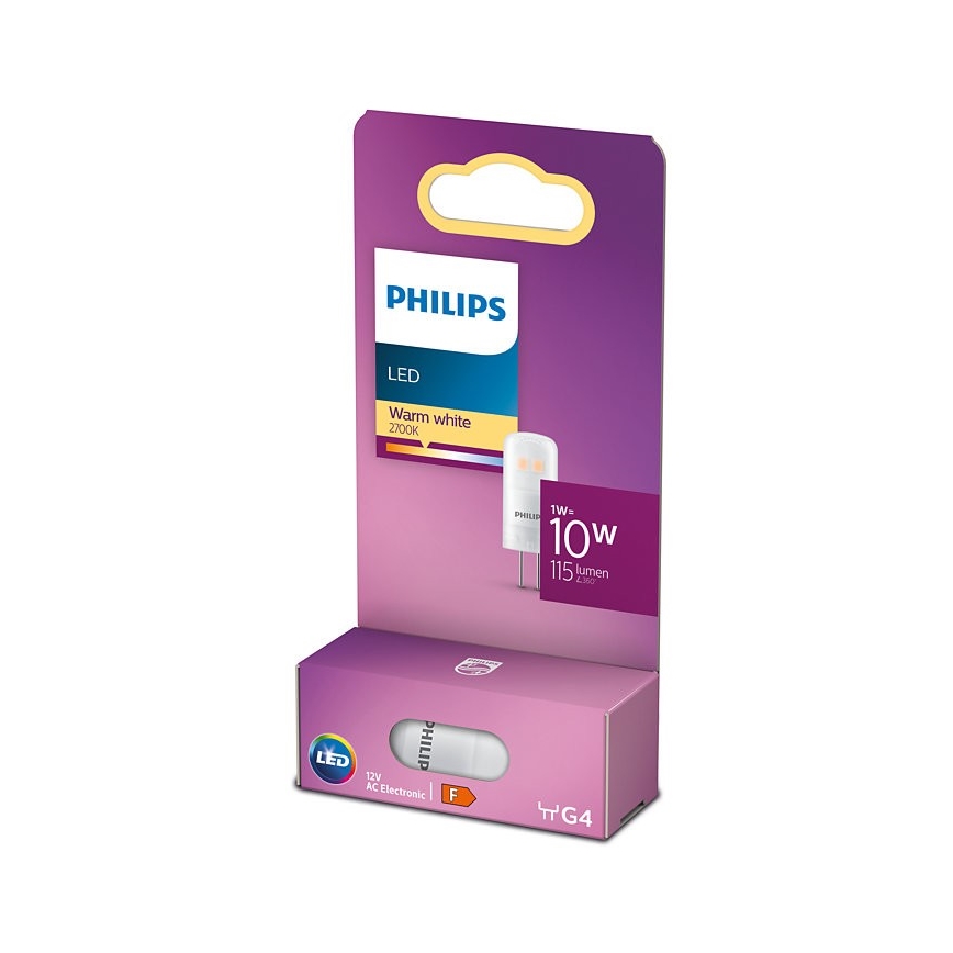 LED Pirn Philips G4/1W/12V 2700K