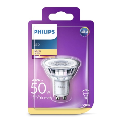 LED Pirn Philips GU10/4,6W/230V 2700K