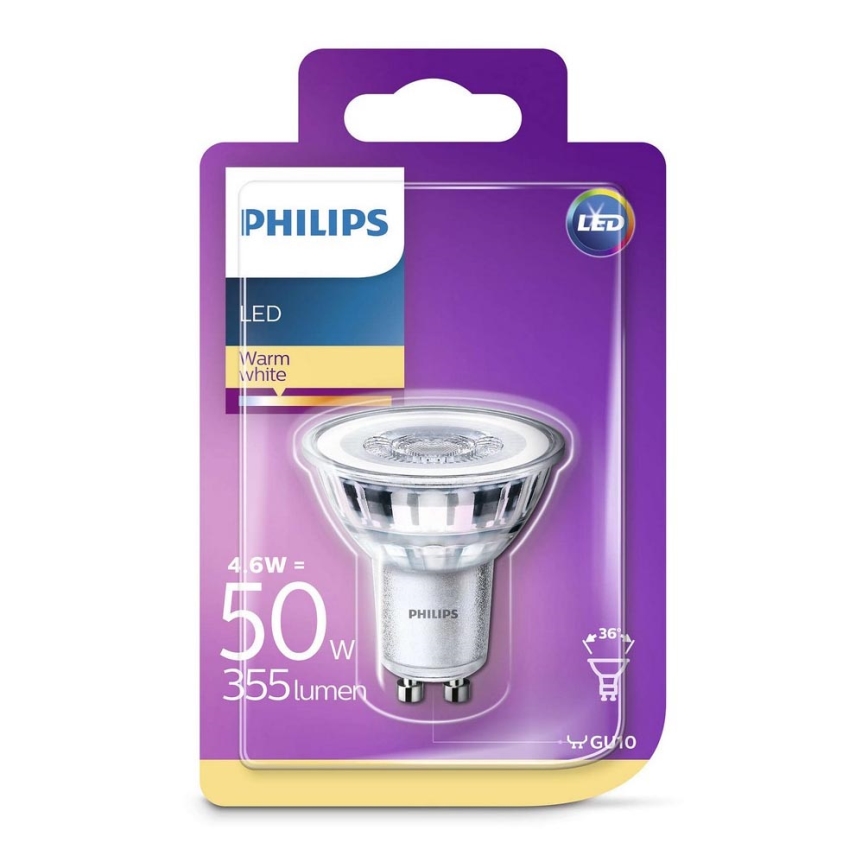 LED Pirn Philips GU10/4,6W/230V 2700K