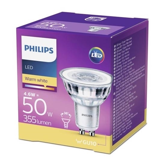 LED Pirn Philips GU10/4,6W/230V 2700K