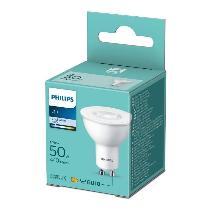 LED Pirn Philips GU10/4,7W/230V 4000K