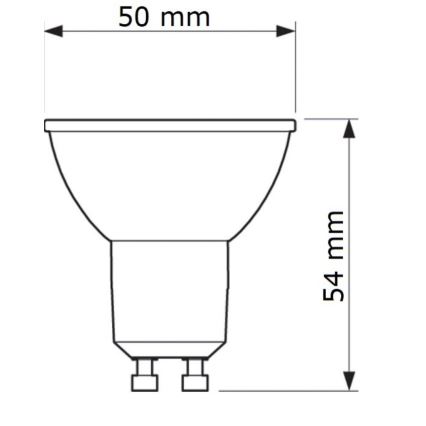 LED Pirn Philips GU10/6,7W/230V 6500K