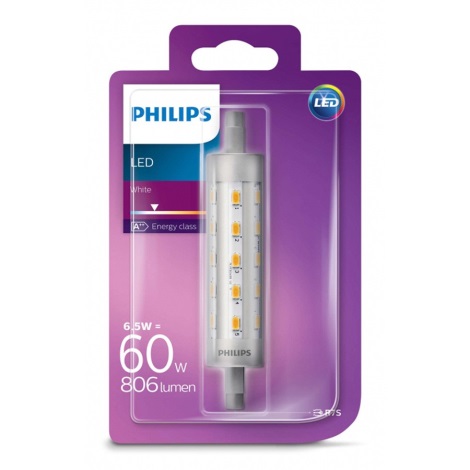LED Pirn Philips LINEAR  R7s/6,5W/230V 3000K 118mm