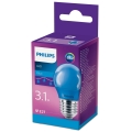 LED Pirn Philips P45 E27/3,1W/230V sinine