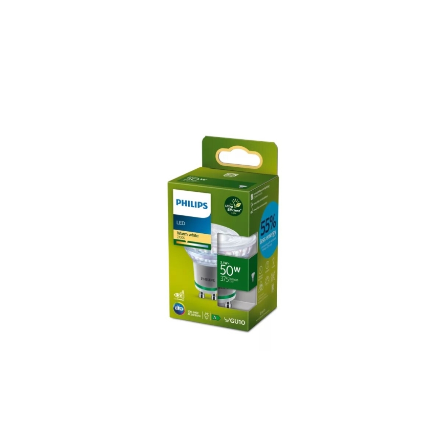 LED Pirn Philips PAR16 GU10/2,1W/230V 2700K