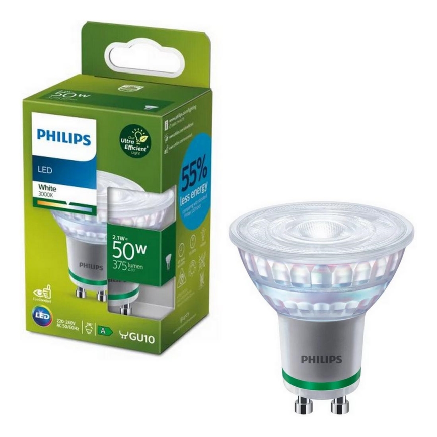 LED Pirn Philips PAR16 GU10/2,1W/230V 3000K