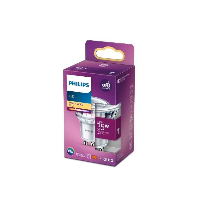 LED Pirn Philips PAR16 GU10/3,5W/230V 2700K