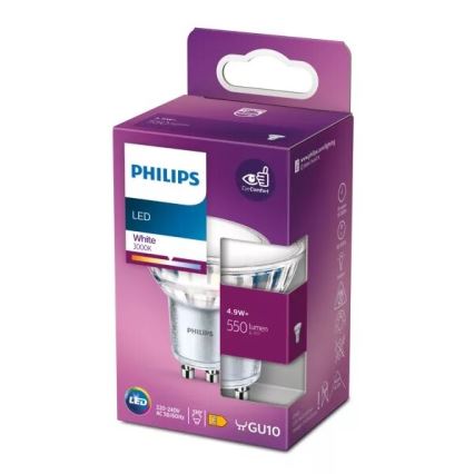 LED Pirn Philips PAR16 GU10/4,9W/230V 3000K