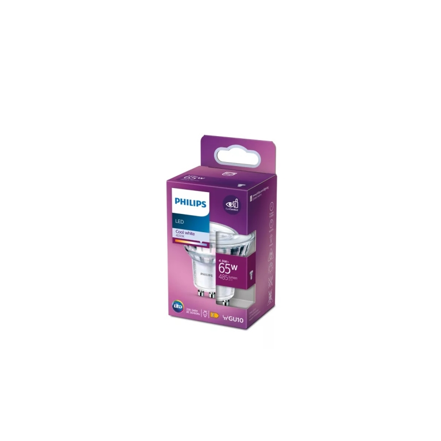 LED Pirn Philips PAR16 GU10/4,9W/230V 4000K