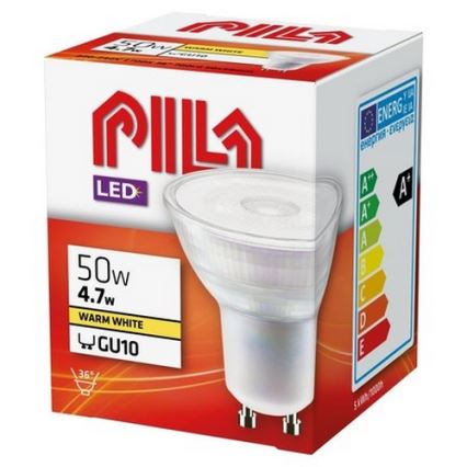 LED Pirn Philips Pila PAR16 GU10/4,7W/230V 2700K