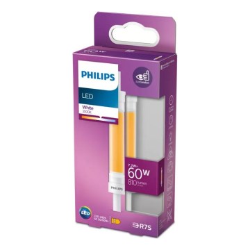 LED-pirn Philips R7s/7,2W/230V 4000K 118 mm
