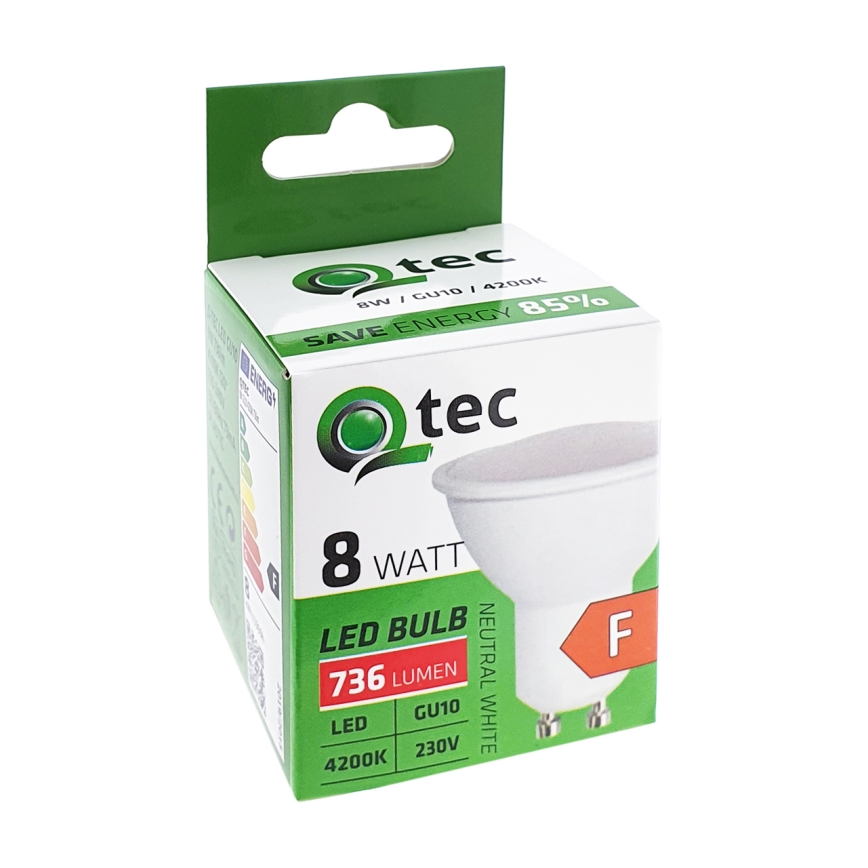 LED Pirn Qtec GU10/8W/230V 4200K