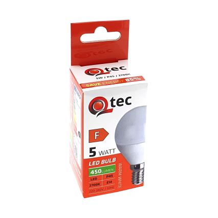 LED Pirn Qtec P45 E14/5W/230V 2700K