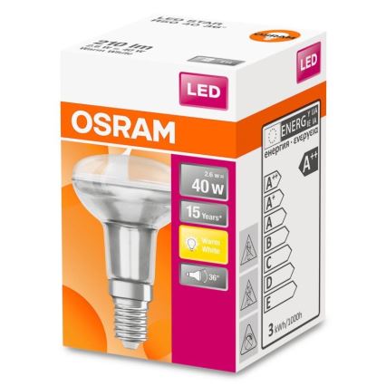 LED Pirn R50 E14/2,6W/230V 2700K - Osram