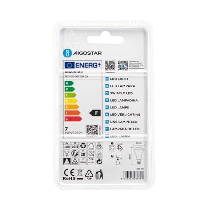 LED Pirn R50 E14/7W/230V 3000K - Aigostar
