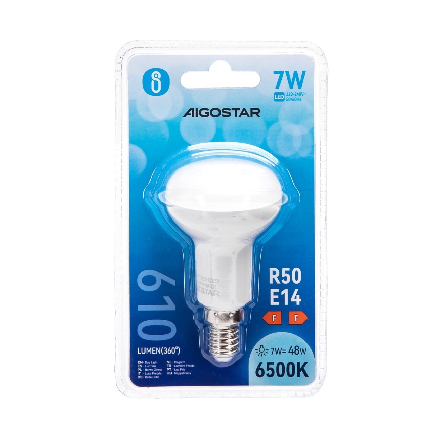 LED Pirn R50 E14/7W/230V 6500K - Aigostar