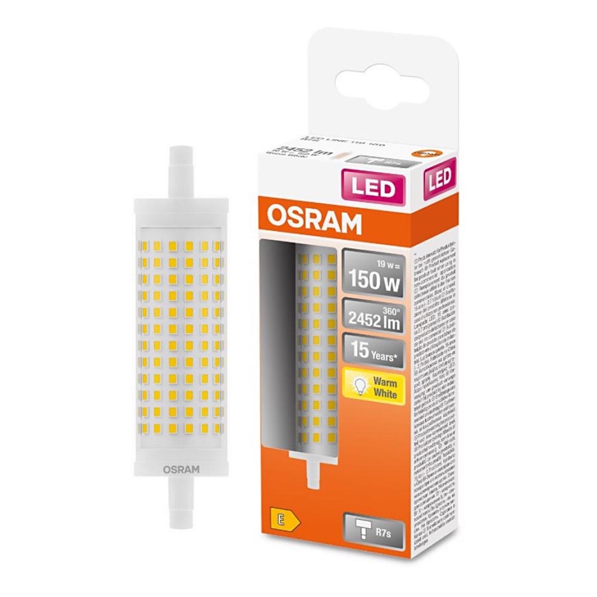 LED Pirn R7s/19W/230V 2700K 118 mm - Osram