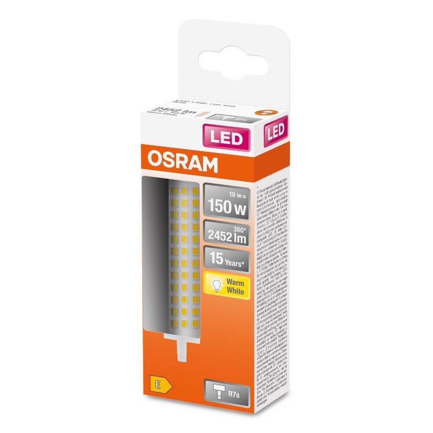 LED Pirn R7s/19W/230V 2700K 118 mm - Osram