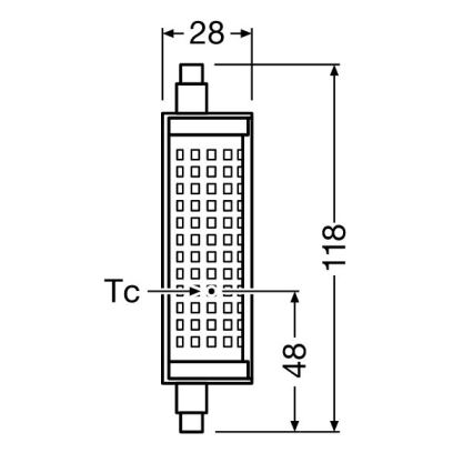 LED Pirn R7s/19W/230V 2700K 118 mm - Osram