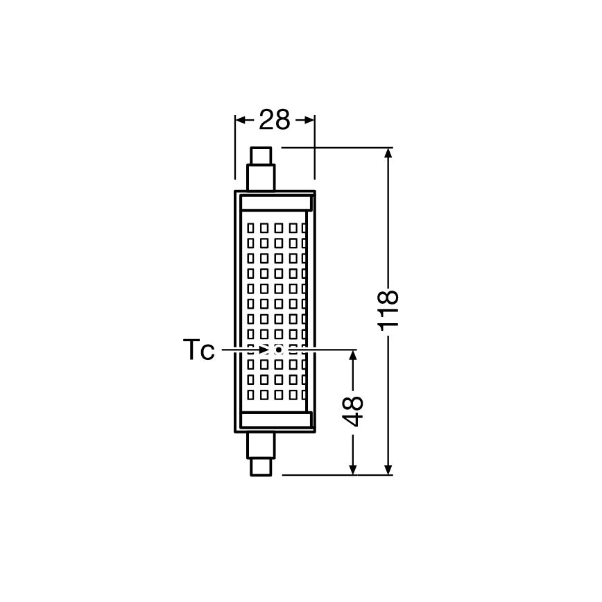 LED Pirn R7s/19W/230V 2700K 118 mm - Osram
