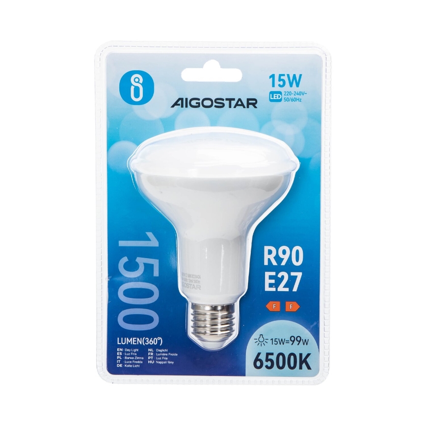 LED Pirn R90 E27/15W/230V 6500K - Aigostar