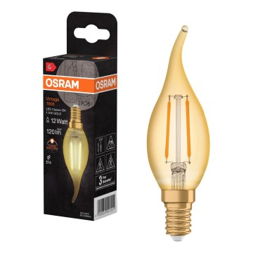 LED-pirn RETRO-FILAMENT E14/1,5W/230V 2400K - Osram