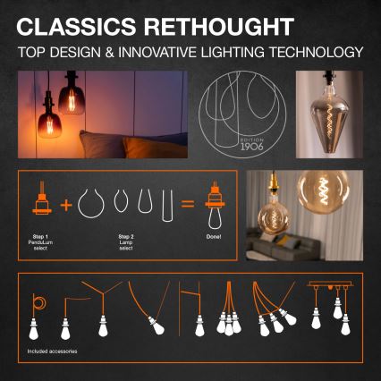 LED-pirn Retro-filament E14/2,5W/230V 2400K - Osram