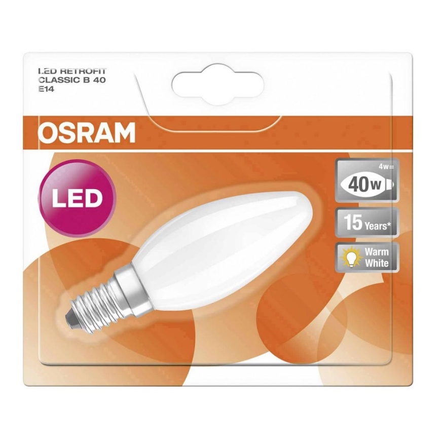 LED Pirn RETROFIT B40 E14/4W/230V 2700K - Osram