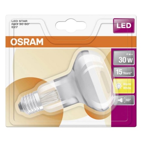 LED Pirn RETROFIT E27/4W/230V 2700K - Osram