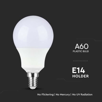 LED Pirn SAMSUNG CHIP A60 E14/8,5W/230V 3000K