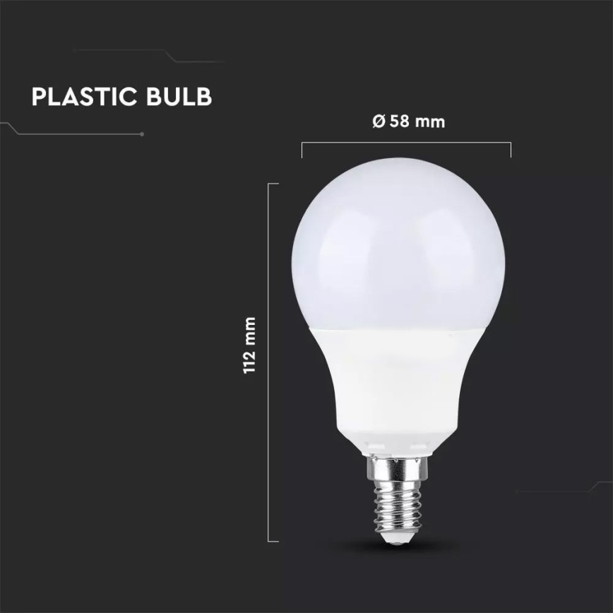 LED Pirn SAMSUNG CHIP A60 E14/9W/230V 3000K