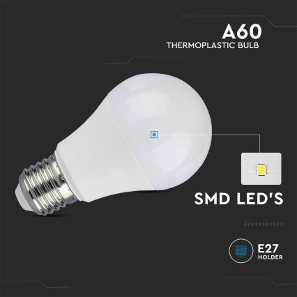 LED Pirn SAMSUNG CHIP A60 E27/8,5W/230V 4000K