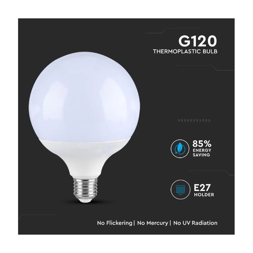 LED Pirn SAMSUNG CHIP G120 E27/18W/230V 6400K