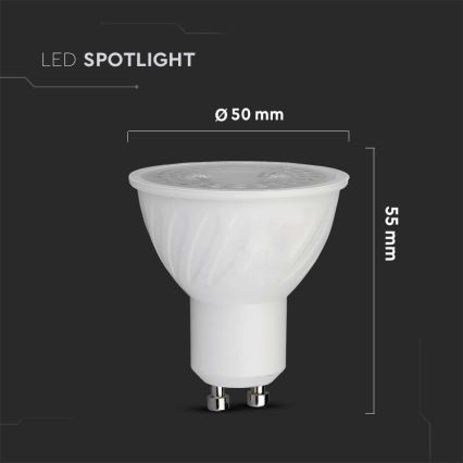 LED Pirn SAMSUNG CHIP GU10/6W/230V 4000K