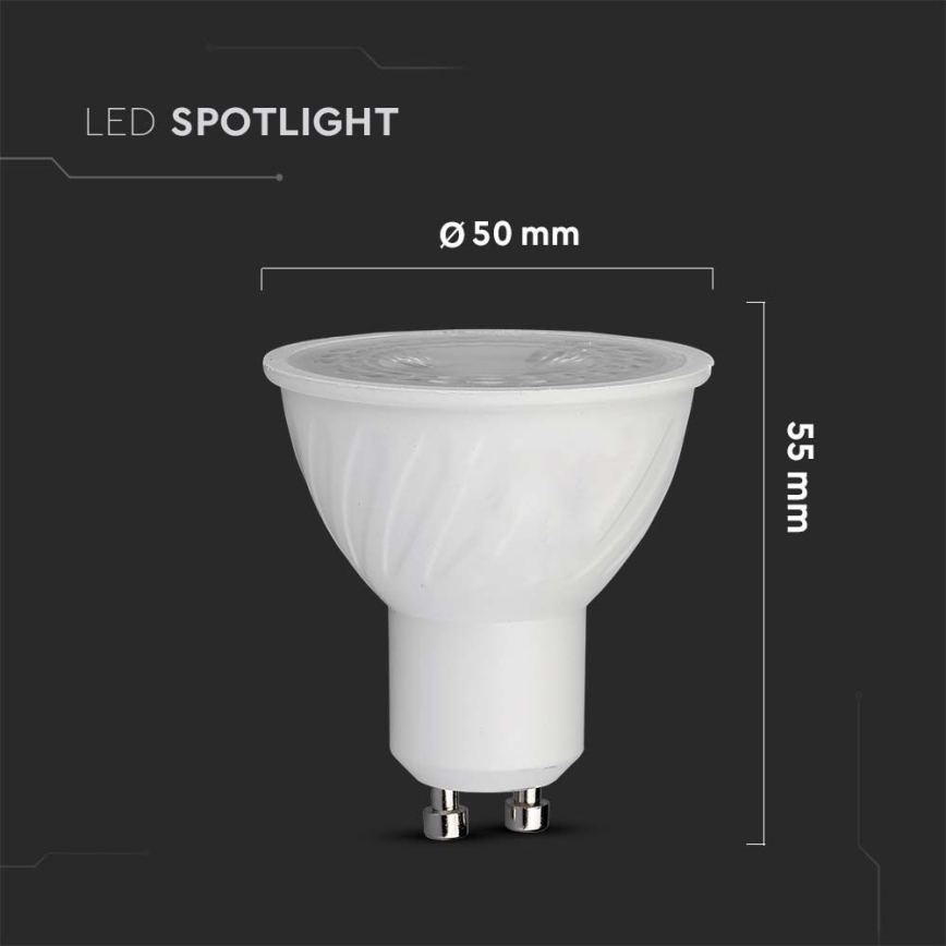 LED Pirn SAMSUNG CHIP GU10/6W/230V 4000K