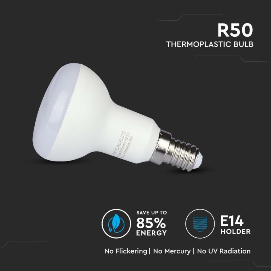 LED Pirn SAMSUNG CHIP R50 E14/4,8W/230V 6500K