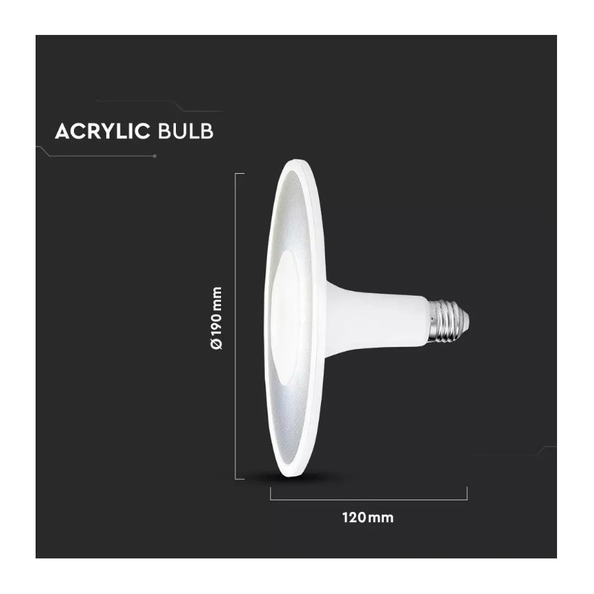 LED Pirn SAMSUNG CHIP UFO E27/11W/230V 120° 3000K