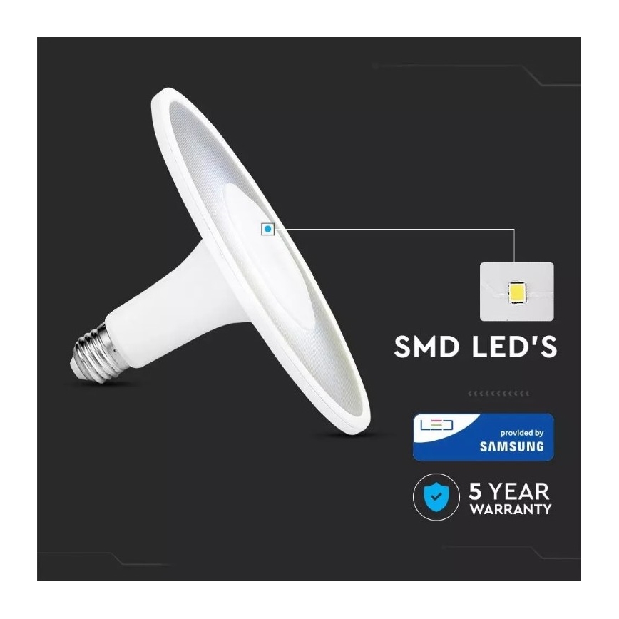 LED Pirn SAMSUNG CHIP UFO E27/11W/230V 120° 4000K