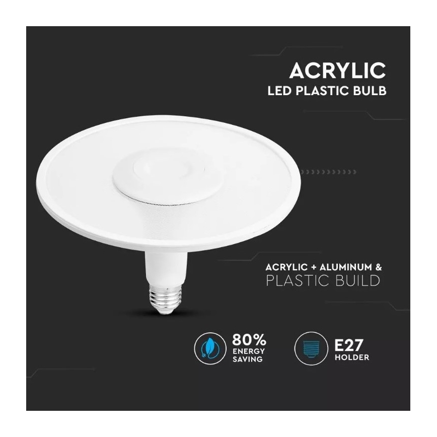 LED Pirn SAMSUNG CHIP UFO E27/18W/230V 120° 3000K