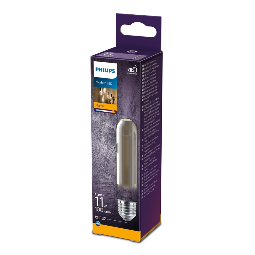 LED Pirn SMOKY VINTAGE Philips T32 E27/2,3W/230V 1800K