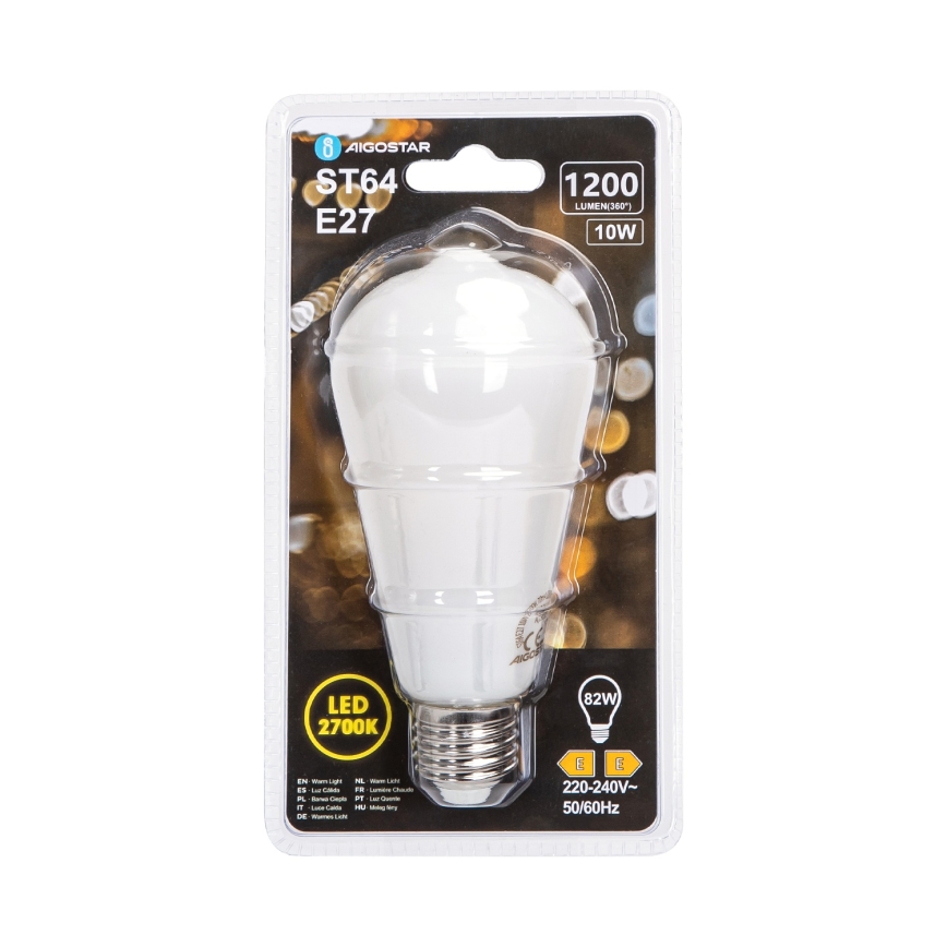 LED pirn ST64 E27/10W/230V 2700K - Aigostar