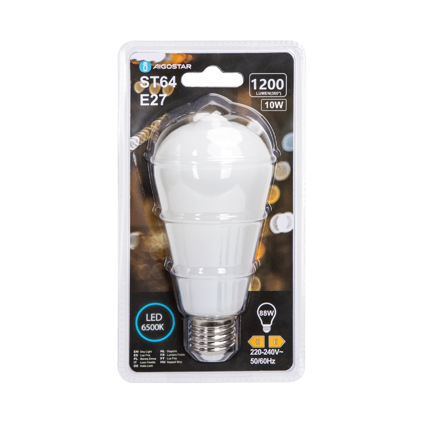 LED-pirn ST64 E27/10W/230V 6500K - Aigostar