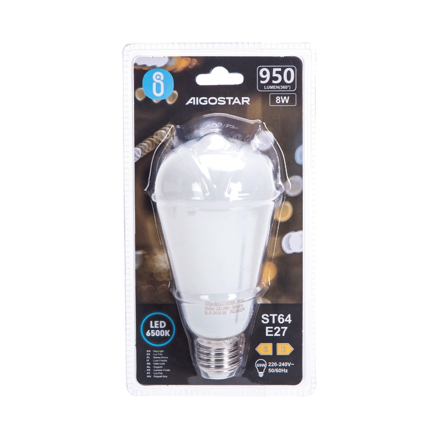 LED-pirn ST64 E27/8W/230V 330° 6500K - Aigostar