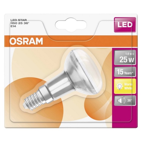 LED Pirn STAR E14/1,6W/230V 2700K - Osram