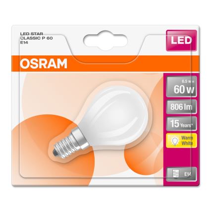 LED Pirn STAR E14/6,5W/230V 2700K - Osram
