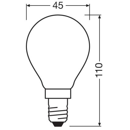 LED Pirn STAR E14/6,5W/230V 2700K - Osram