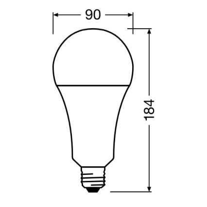 LED Pirn STAR E27/24,9W/230V 2700K - Osram