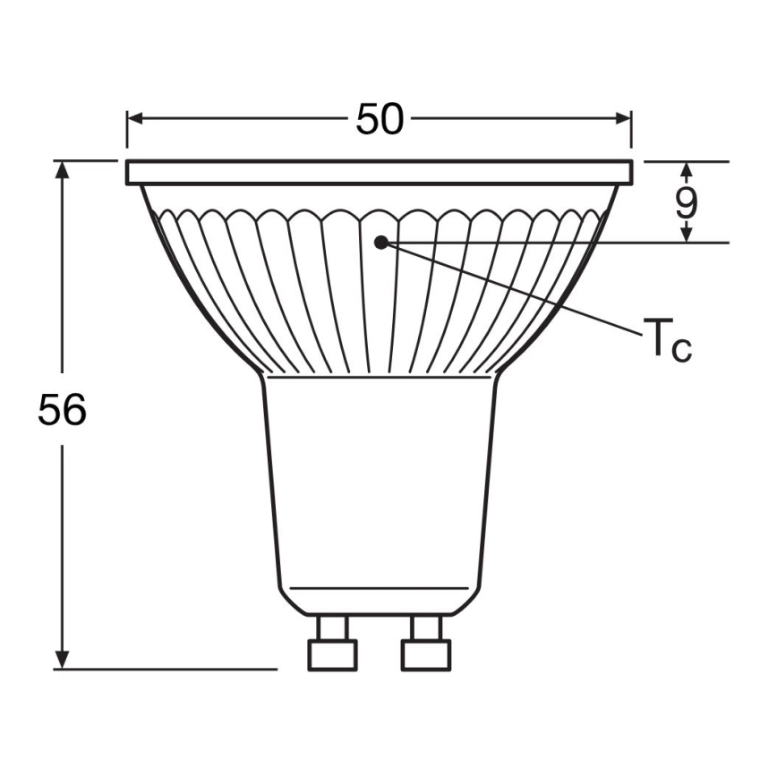 LED Pirn STAR PAR16 GU10/4,3W/230V 4000K 120° - Osram