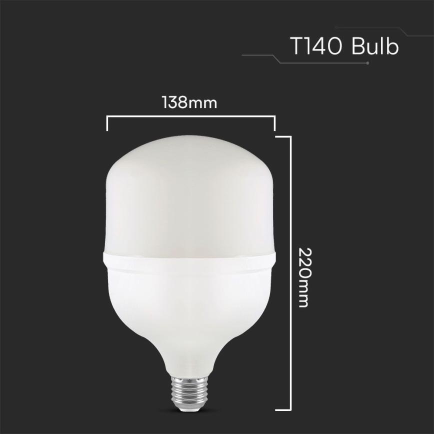 LED Pirn T140 E40 E27/50W/230V 4000K