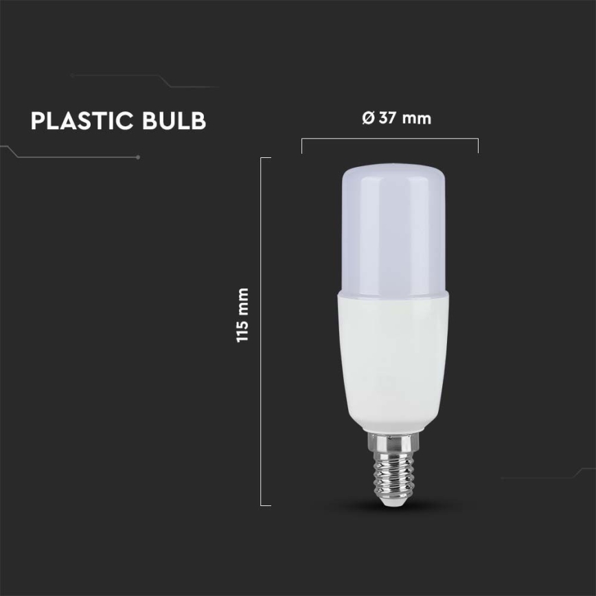 LED Pirn T37 E14/9W/230V 2700K